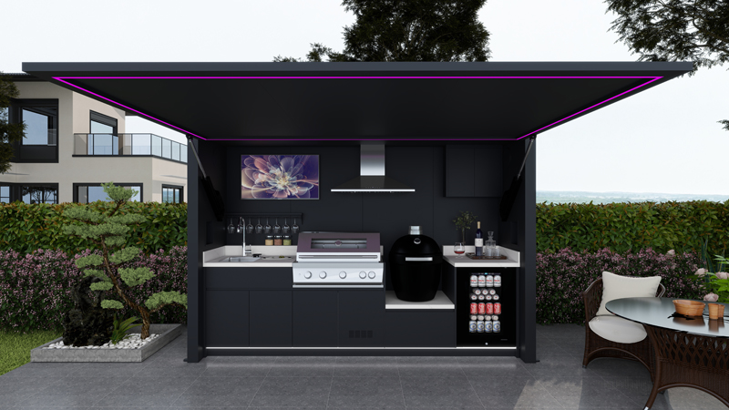 Cocina de exterior cerrada Modelo AURA KAMADO